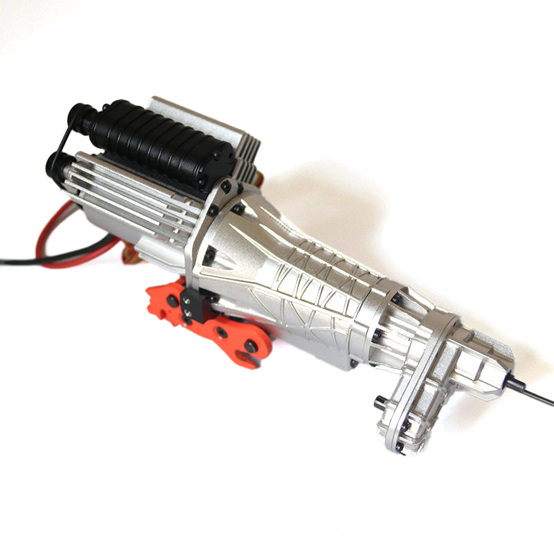2-Speed Metal Gearbox Motor for 1/10 Scale RC JDM 150 Pickup Truck - DIY Crawler Upgrade & Custom Truck Project Parts - Perfect for Off-Road Racing & Model Car Enthusiasts