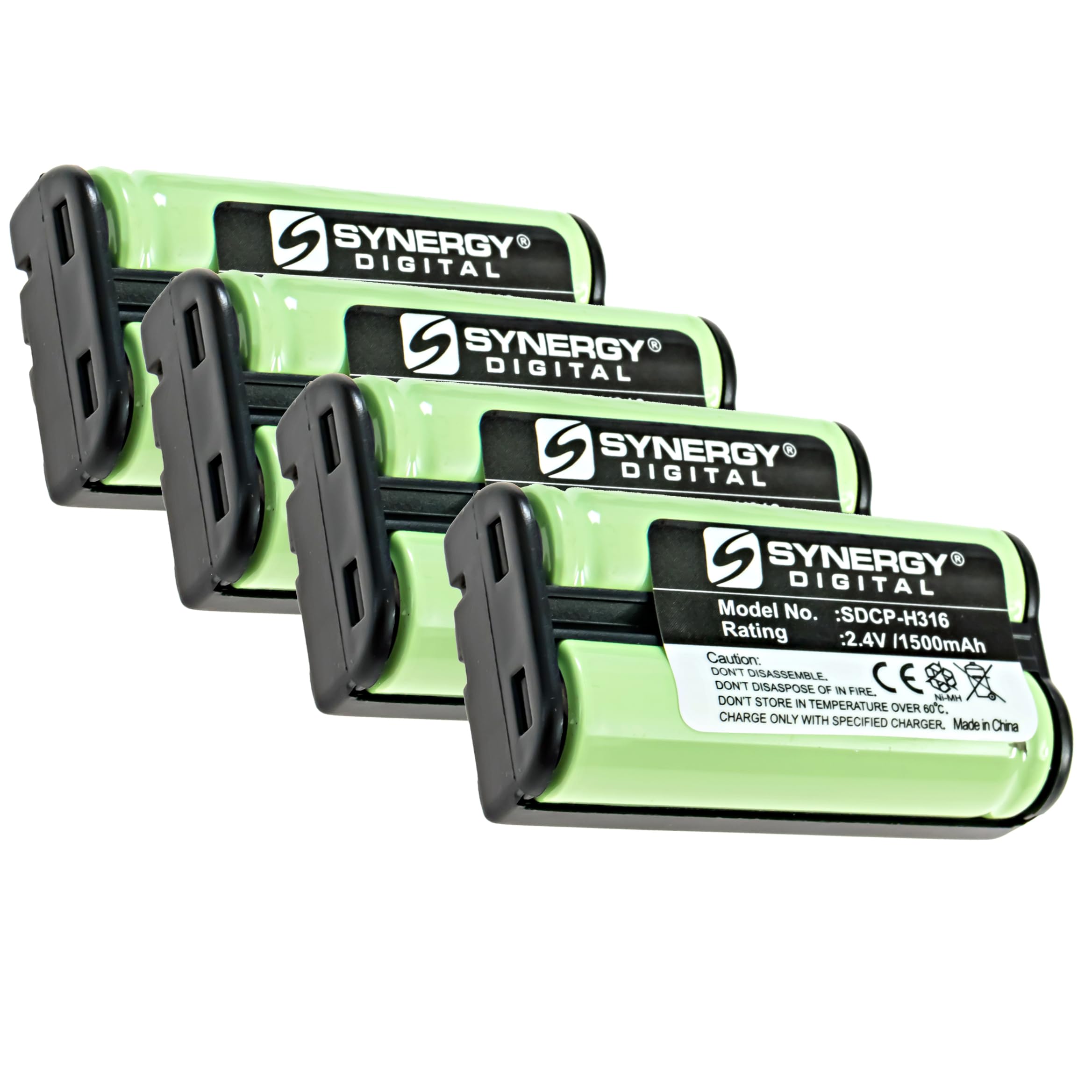 AT&T Lucent 2401 Cordless Phone Battery Combo Pack - 4 x SDCP-H316 Replacement Batteries for Home & Office Phones | Long-Lasting Power Solution