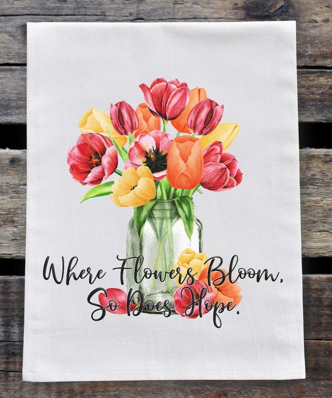 Premium Flour Sack Dish Towels for Kitchen - Soft Absorbent Cotton Towels with Floral Design - Perfect for Drying Dishes, Cleaning Countertops & Decorating Farmhouse Style Kitchens
