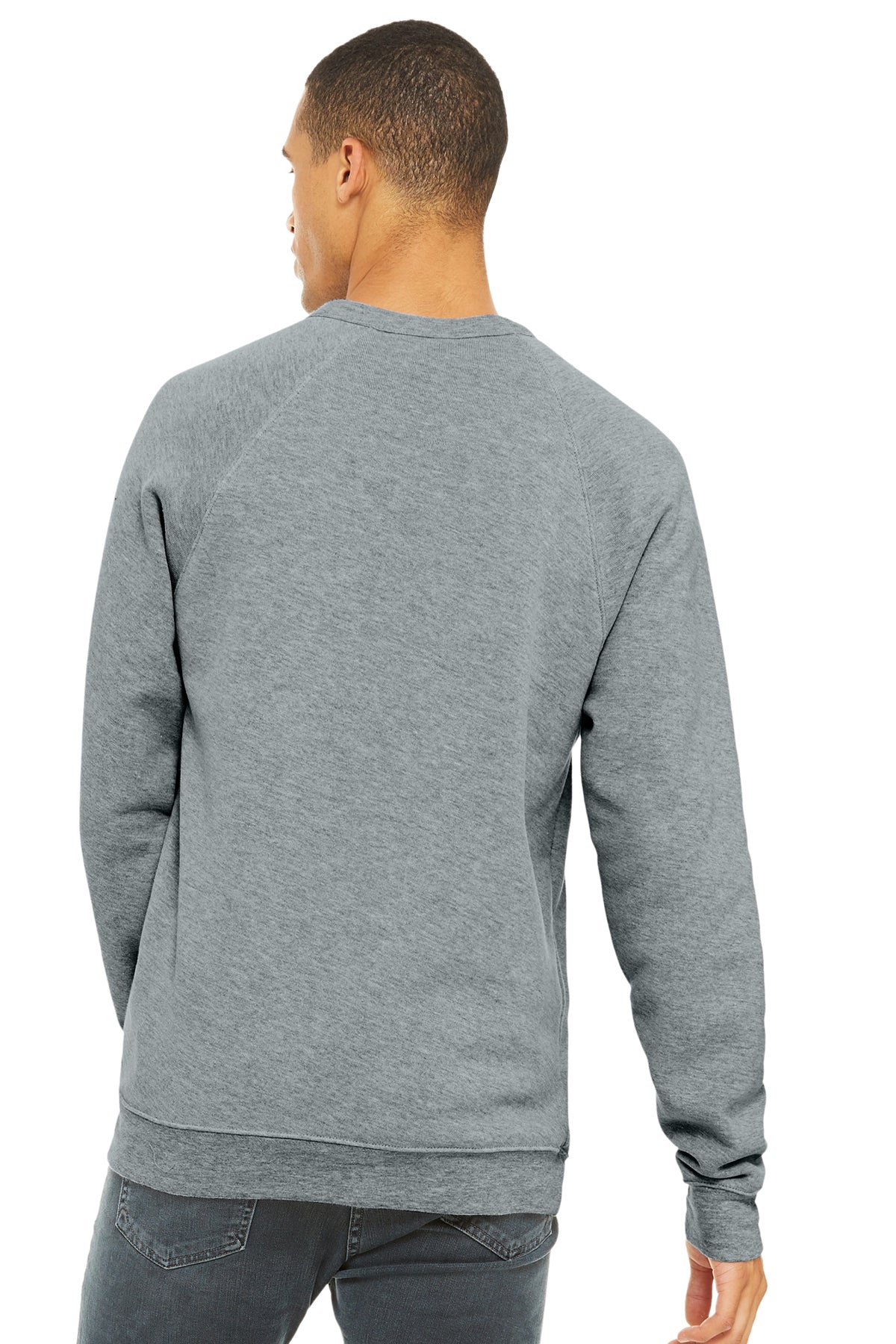 Bella Canvas Unisex Sponge Fleece Crewneck Sweatshirt - Soft Athletic Heather Pullover for Men & Women - Perfect for Casual Wear, Gym, and Outdoor Activities