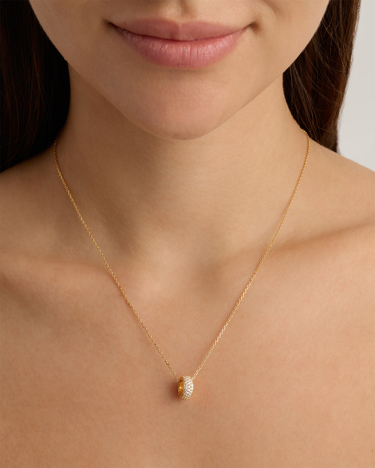 18K Gold Vermeil Live in Light Petal Charm Necklace - Dainty Floral Pendant for Women, Perfect for Weddings, Anniversaries & Everyday Elegance