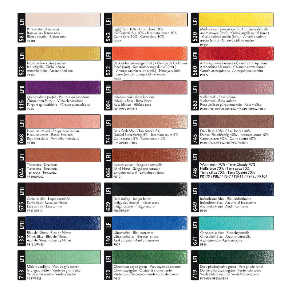 Caran d'Ache Luminance 6901 Professional Permanent Color Pencils - 76 Vibrant Shades for Artists, Illustrators & Designers - Perfect for Sketching, Drawing & Fine Art Projects