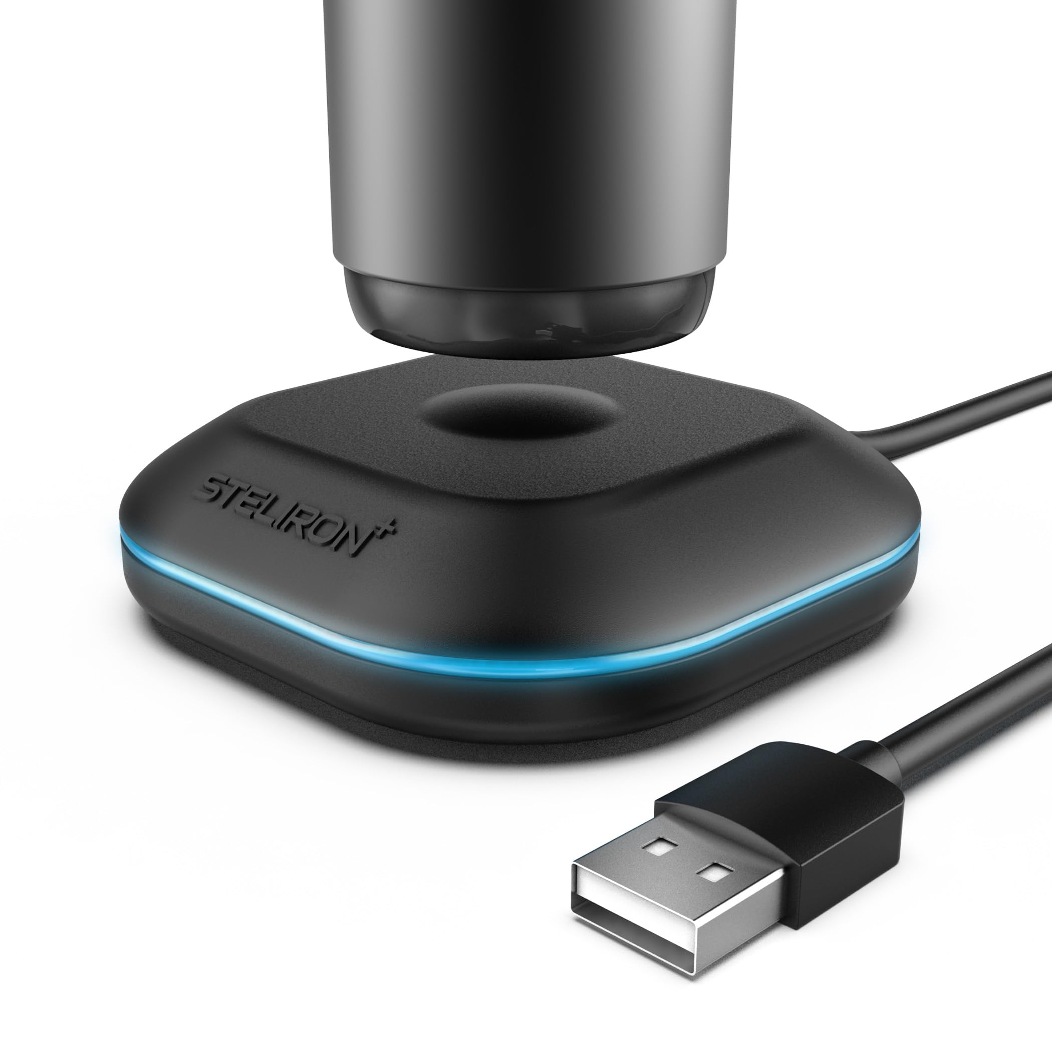 Oral-B iO Series 7/8/9/10 Replacement Magnetic Charger - USB Travel Charging Base with Magnet Stand for Electric Toothbrush (Black) | Home & Travel Use, Perfect for Bathroom Counter or Suitcase
