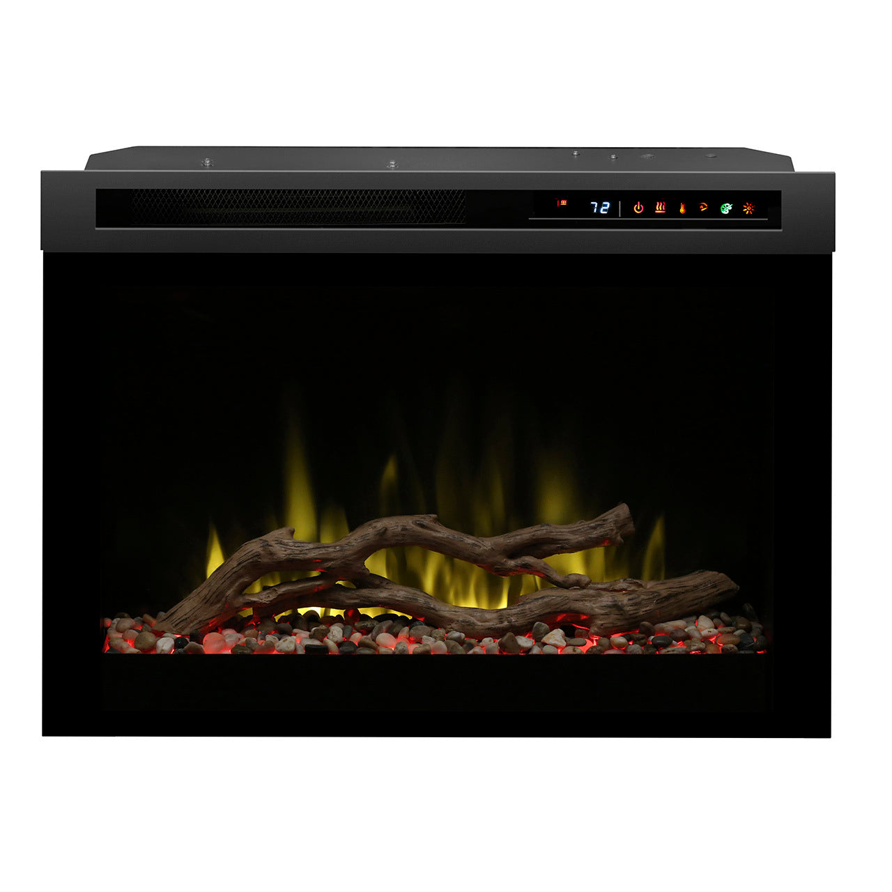 Dimplex DF26DWC PRO 26-Inch Plug-In Electric Fireplace with Realistic Driftwood Logs - Perfect for Living Rooms, Bedrooms & Home Offices - Energy Efficient Heating & Cozy Ambiance