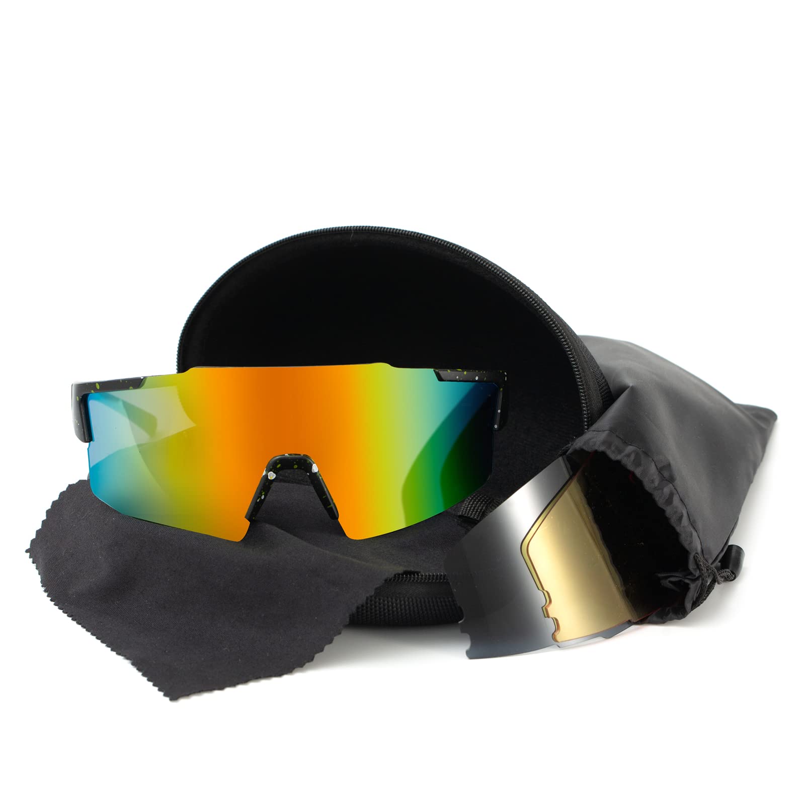 Polarized Sports Sunglasses for Men & Women - UV Protection Cycling, Running, Golf & Fishing Glasses - Perfect for Outdoor Activities & Athletic Performance
