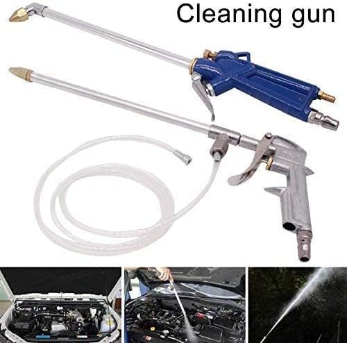 **Pneumatic Air Blow Gun with Brass Nozzle - Car Engine Cleaning Kit, Siphon Spray Gun & Degreaser Tool (Silver) - Ideal for Auto Detailing, Workshop & Industrial Cleaning**