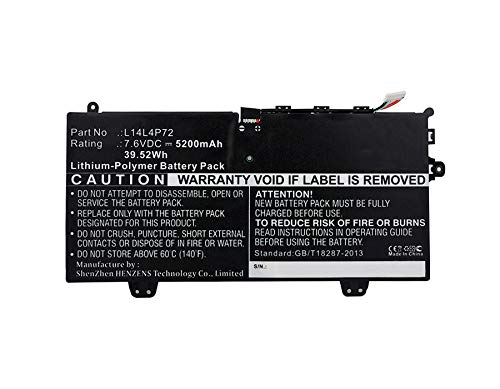 Synergy Digital Ultra High Capacity 5200mAh Li-Pol Laptop Battery for Lenovo Yoga 700-11ISK (80QE) | Perfect for Work, Travel & On-the-Go Computing