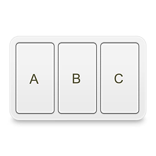 HONP Tuya Zigbee Smart Scene Button - 3-Way Smart Switch for Wireless Remote Control | Smart Home Automation for Lights, Appliances & Security Systems | Perfect for Living Room, Bedroom & Office Use