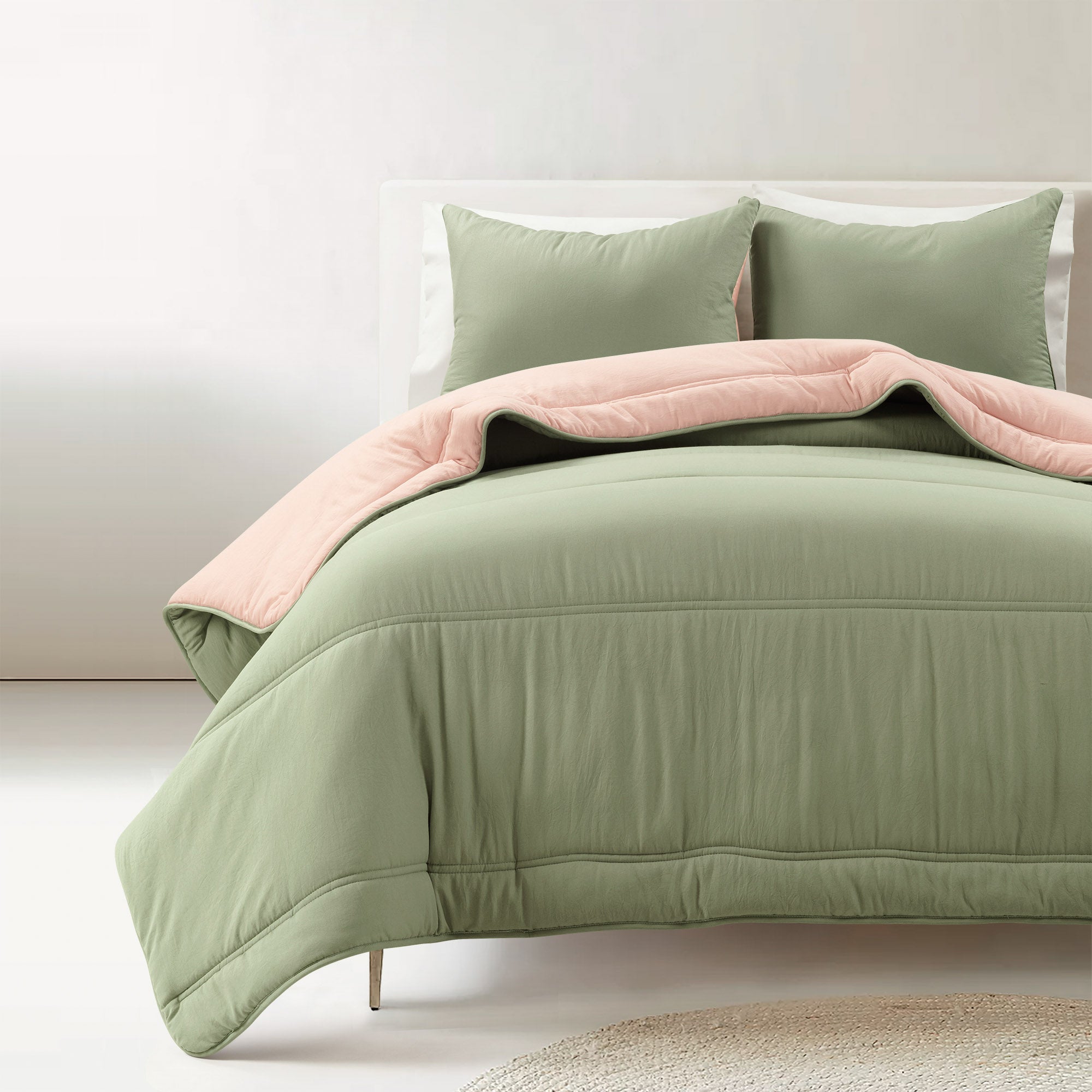 Oslo Soft Reversible Quilted Comforter Set - King Size, All-Season Bedding with Ultra-Plush Fabric - Perfect for Master Bedroom, Guest Room & Cozy Home Decor