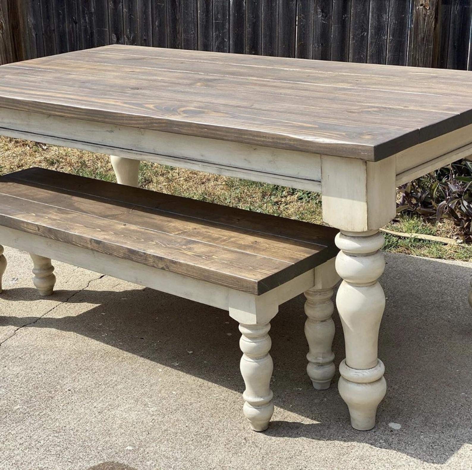 CAROLINA LEG CO. Unfinished American Pine Dining Table & Bench Legs Set of 4 - Handcrafted in North Carolina - Perfect for Farmhouse, Rustic & DIY Furniture Projects