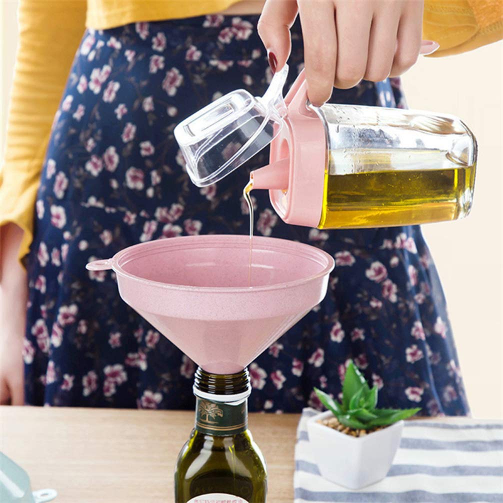 Premium Silicone Kitchen Funnel for Canning, Cooking & Oil Transfer - Durable Liquid Funnel for Jam Making, Auto Oil Changes & Food Prep - Essential Baking, Home Brewing & DIY Tool