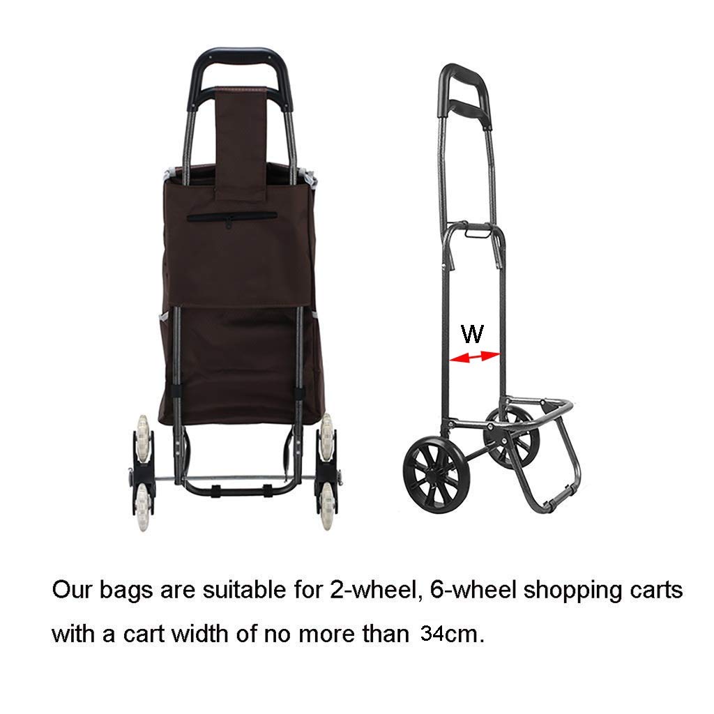52L Shopping Cart Replacement Bag - Durable Trolley Spare Bag for Grocery Shopping, Supermarket & Warehouse Use