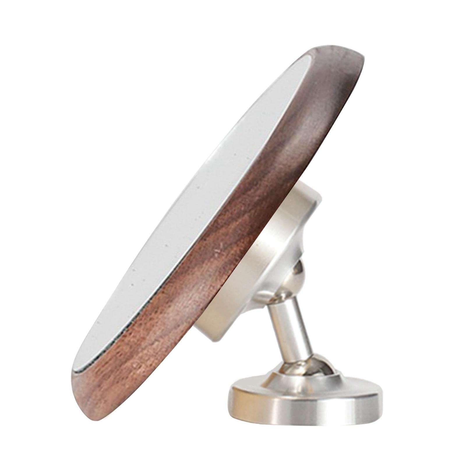 MagiDeal Espresso Lens Rate Mirror - Premium Kitchen Supplies in Walnut & Silver Finish | Perfect for Home Decor, Coffee Bars & Modern Kitchens