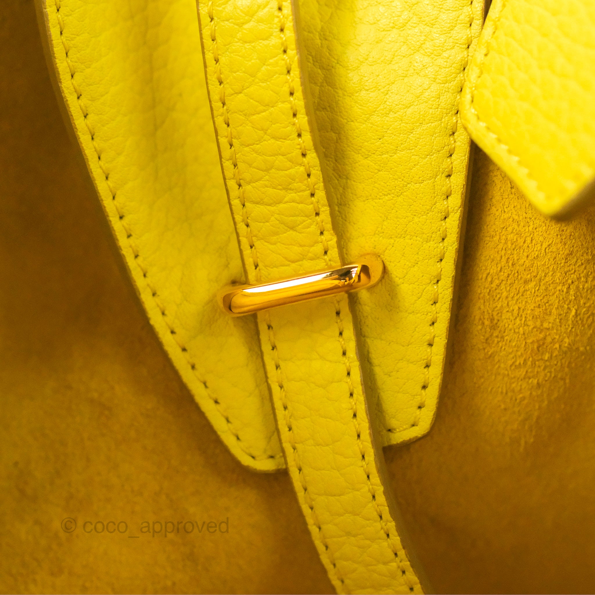 Celine Small Tie Knot Bag in Yellow Grained Leather - Elegant Crossbody Purse for Women | Perfect for Date Night, Parties & Special Occasions