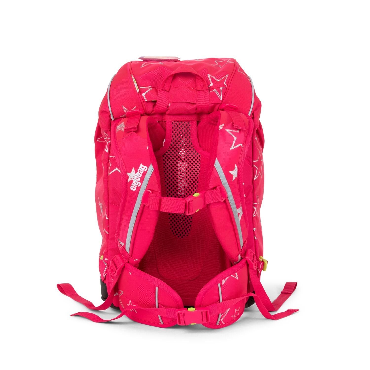 Ergobag Prime School Backpack for Kids - Lightweight, Durable & Comfortable | CinBearella Pink Stars Design | Perfect for School, Travel & Daily Use