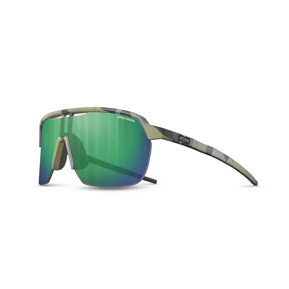 Julbo Frequency SP3 Sunglasses - Camouflage Grey & Black Lens for Outdoor Sports & Hiking - UV Protection Polarized Cycling Glasses for Men & Women