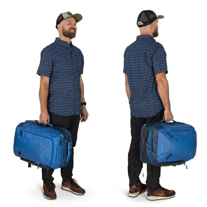Osprey Transporter Travel Pack 44 - Lightweight Carry-On Backpack for Air Travel, Hiking & Outdoor Adventures | Water-Resistant Durable 44L Luggage with Laptop Compartment