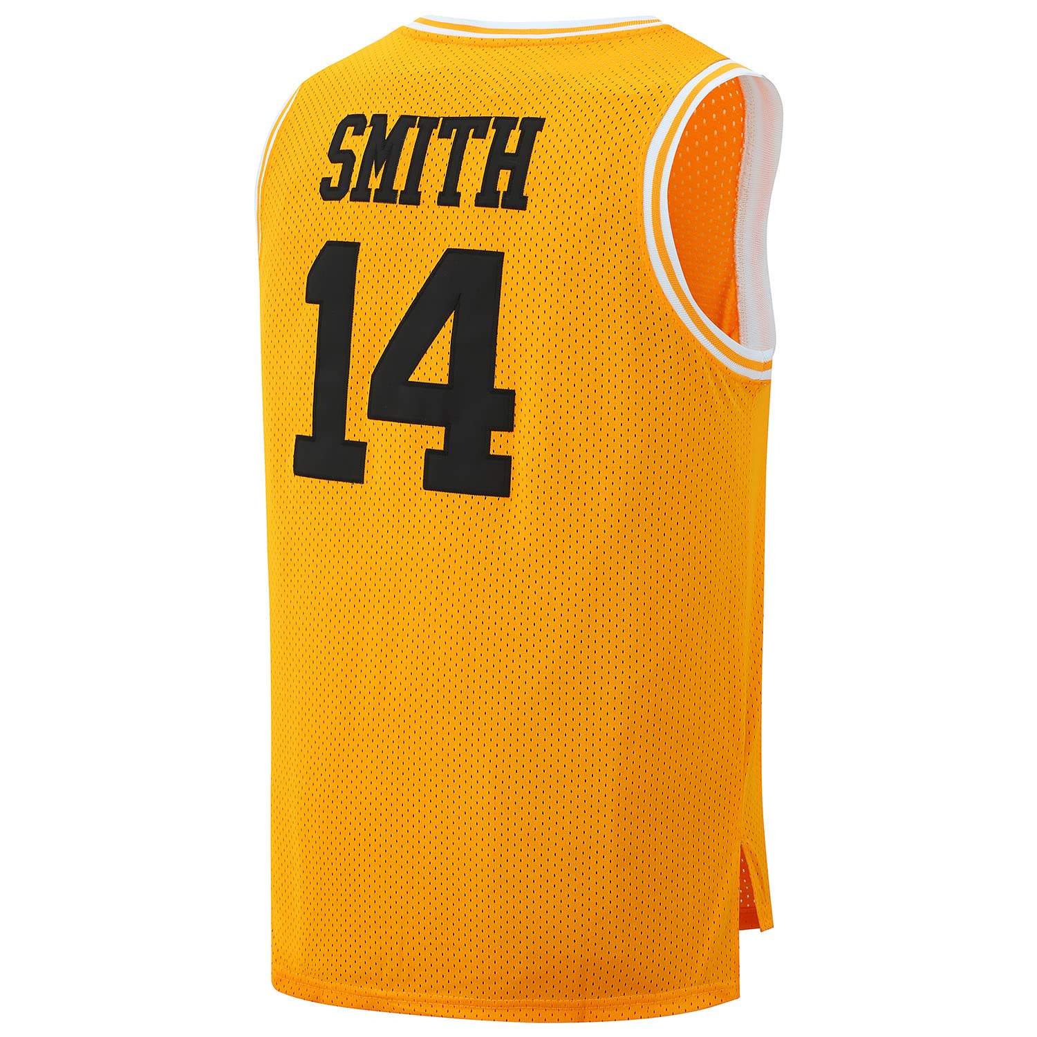 Fresh Prince Bel Air Academy Men's #14 Basketball Jersey - Sleeveless Yellow, Black, Green Jersey for Fans & Streetwear | Game Day, Cosplay, 90s Theme Party