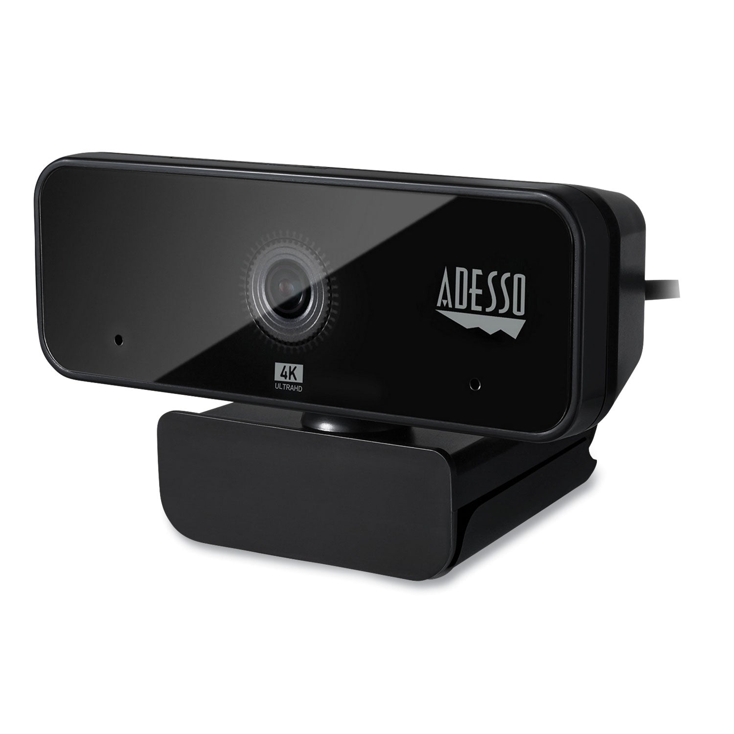 Adesso Cybertrack H6 4K USB Webcam with Built-in Microphone - 3840x2160 Resolution, 8MP Fixed Focus Camera for Video Conferencing, Streaming & Online Classes (Black)