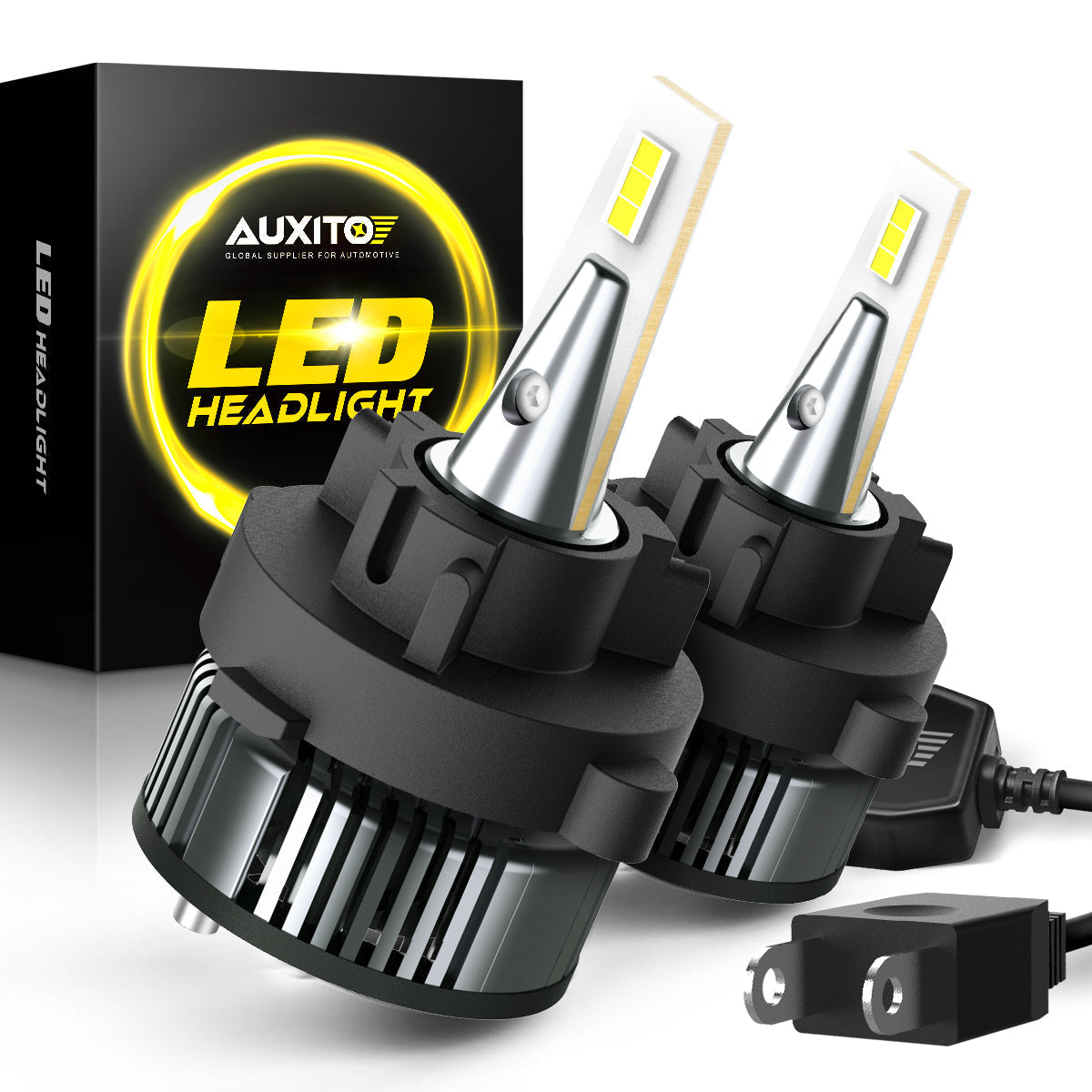 H7 LED Headlight Bulb 16000LM 6500K with Retainer Adapter - Compatible with VW Polo MK5 (2010-2017) & Touran (2010-2018) - Super Bright White Light for Night Driving, Foggy Conditions & Enhanced Road Visibility