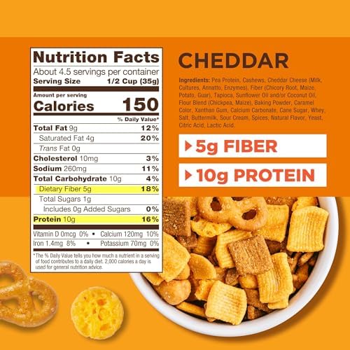 Catalina Crunch High Fiber Protein Snack Mix Variety Pack - Keto Friendly, Low Carb, Gluten Free | Perfect for On-the-Go, Office Snacks & Healthy Lifestyle (Pack of 6)