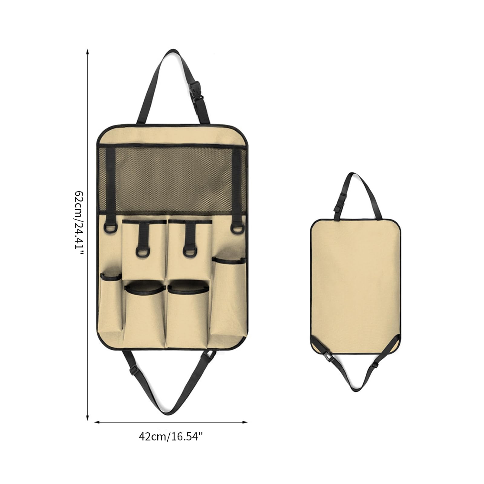 Naliyua Hanging Car Organizer - Vehicle Trash Storage Bag, Backseat Organizer for Baby Snacks & Accessories | Perfect for Road Trips, Family Travel & Daily Commute