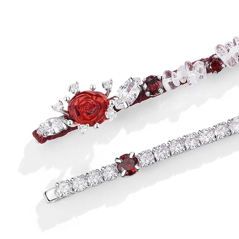 Elegant Rose Bobby Pins for Women - Hair Clips with Floral Design for Wedding, Prom, and Everyday Use