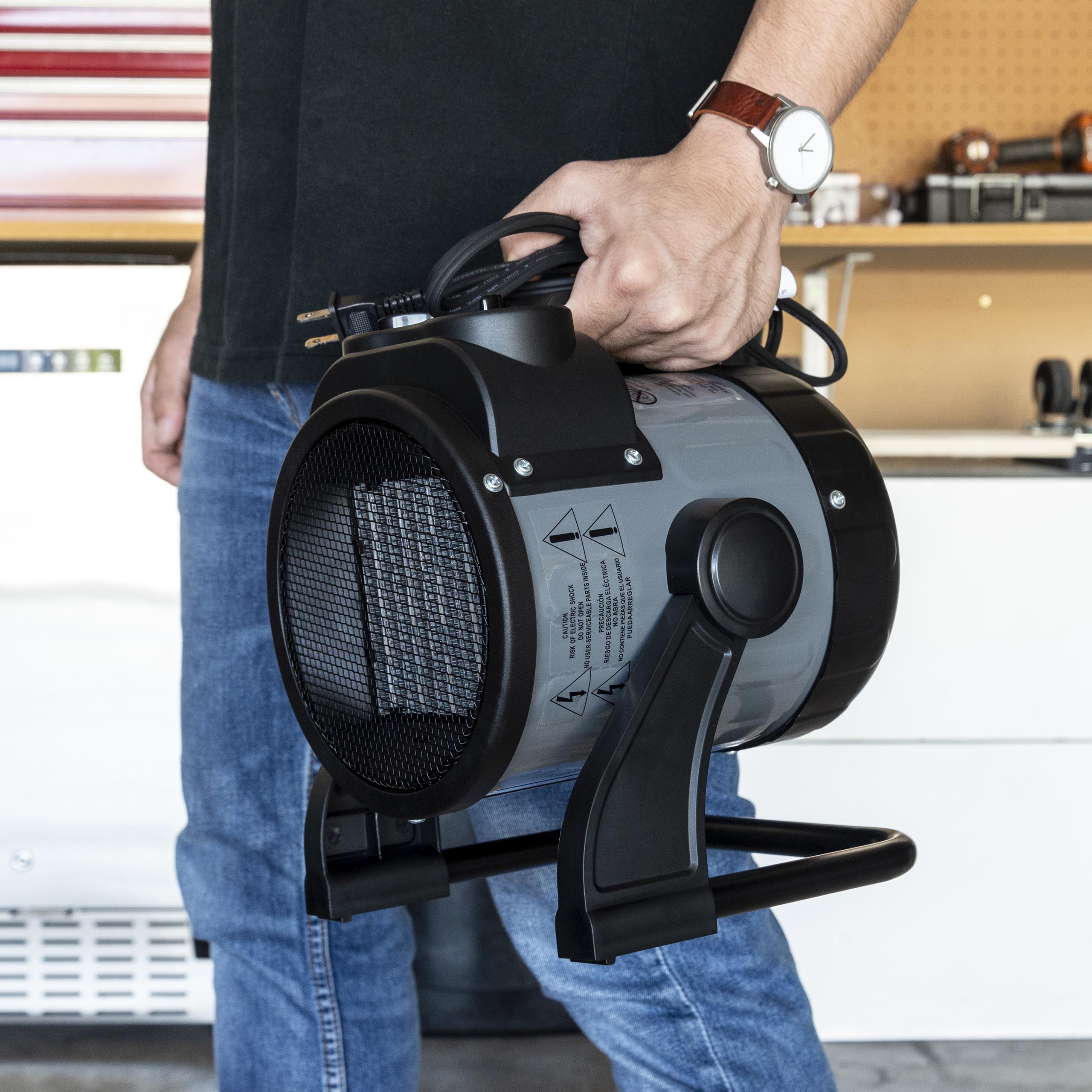 Newair® 1500W Portable Ceramic Electric Heater for Garage, Workshop & Home - 120V Fast Heating, Energy Efficient, Safe & Quiet - Perfect for Winter, Workspaces & Large Rooms