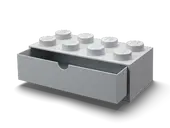 LEGO 8-Stud Desk Drawer Organizer - Grey Storage Box for Office & School Supplies | Perfect for Desk Organization & Craft Storage