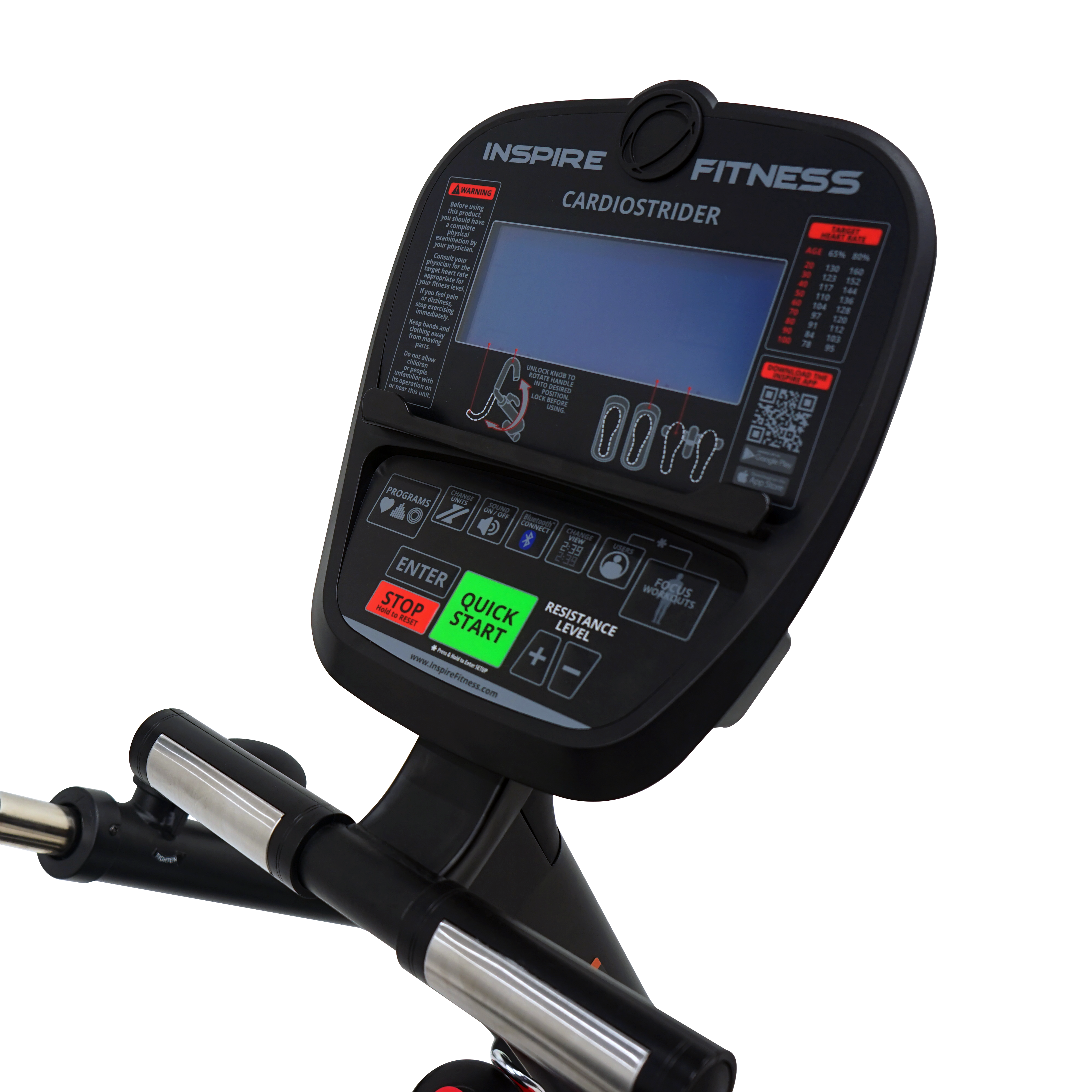 Inspire CS3.1 Cardio Strider - Premium Home Elliptical Trainer for Low-Impact Full-Body Workout - Perfect for Home Gym, Cardio Training & Weight Loss