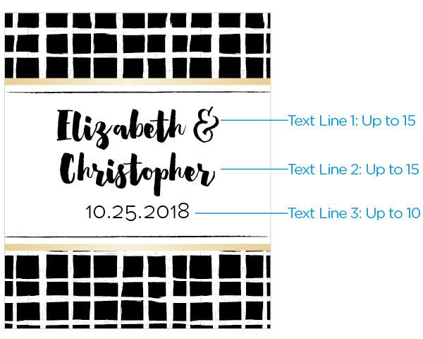 Personalized Wine Bottle Labels - Custom Modern Classic Design for Weddings, Birthdays & Gifts | Waterproof & Easy-to-Apply Wine Tag Stickers