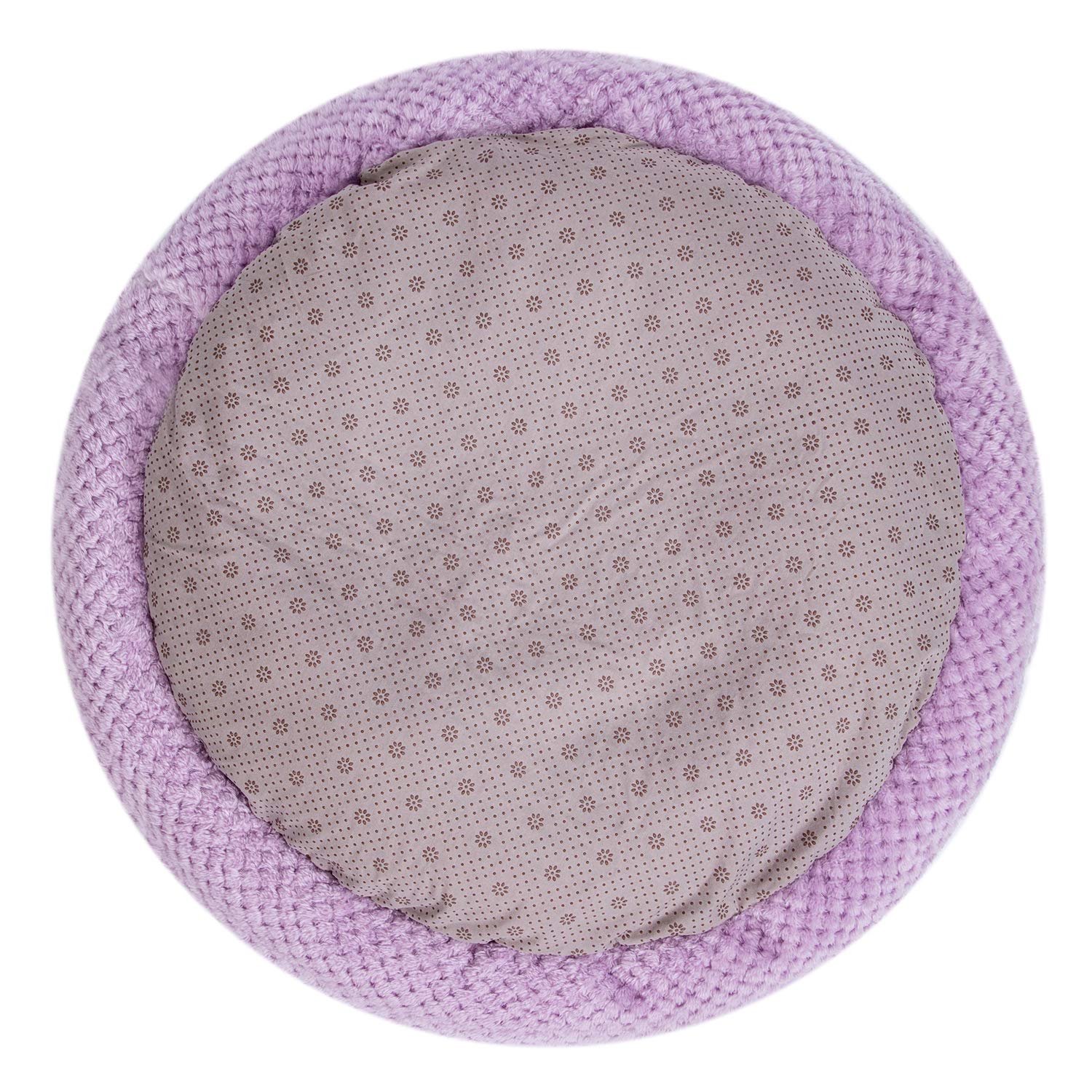 WONDER MIRACLE Fuzzy Deluxe Pet Bed - Super Soft Plush Dog & Cat Bed for Crates, Washable & Durable (24