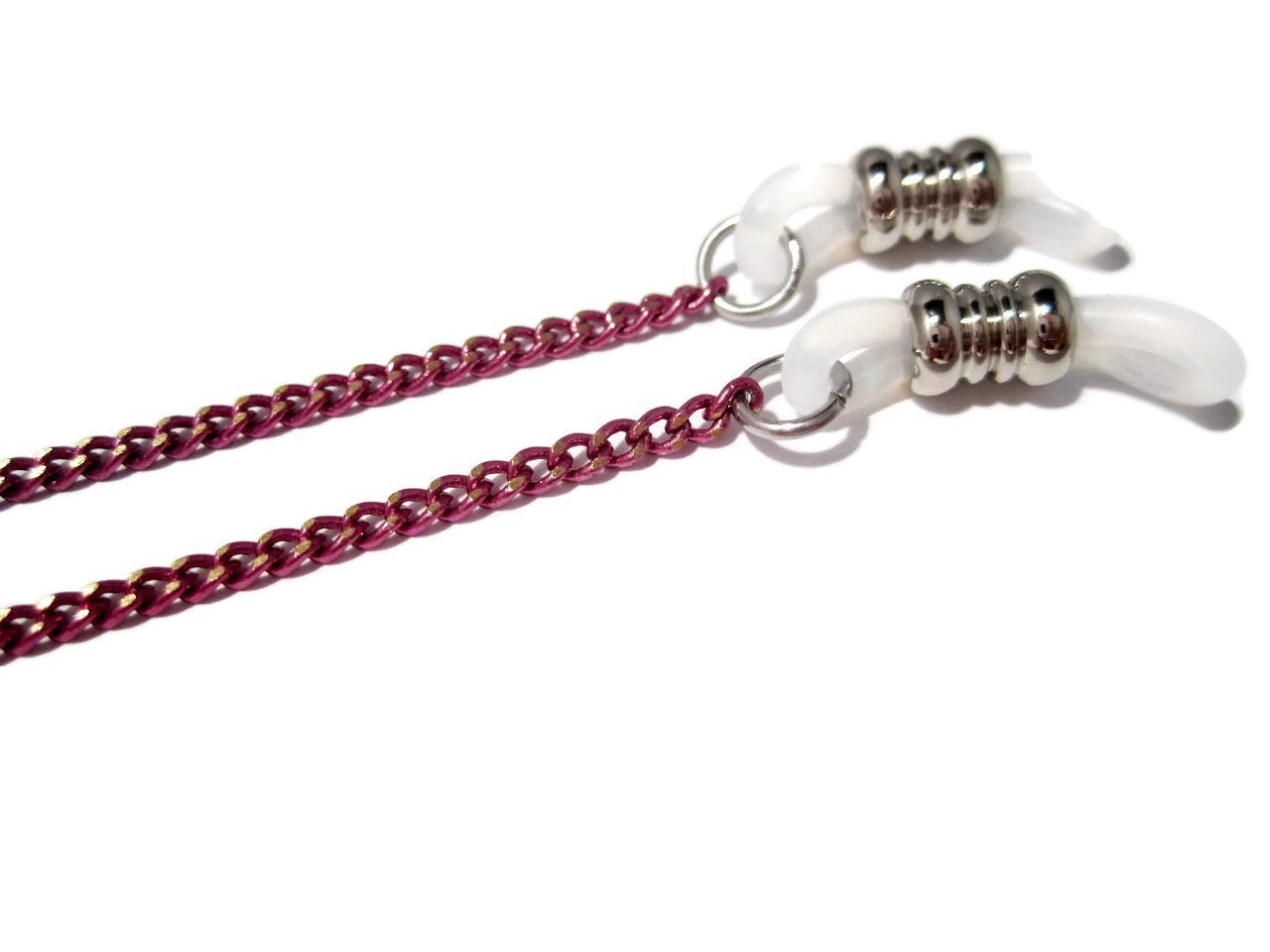 Purple Orchid Eyeglass Necklace with Chain - Stylish Glasses Holder for Women & Men - Perfect for Reading, Driving, and Everyday Use