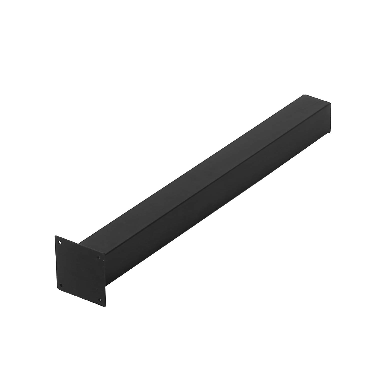 MBQQ Rustic H28 Metal Table Legs - Heavy Duty Iron Desk & Dining Table Legs, Set of 4 Black - Perfect for DIY Furniture Projects, Farmhouse Decor & Home Office Desks