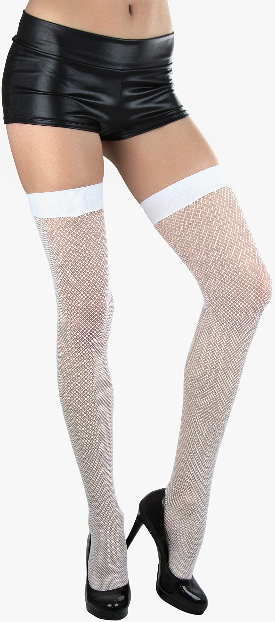 ToBeInStyle Women’s Bright & Vibrant Fishnet Thigh High Stockings - Sexy Fashion Tights for Parties, Cosplay & Night Out