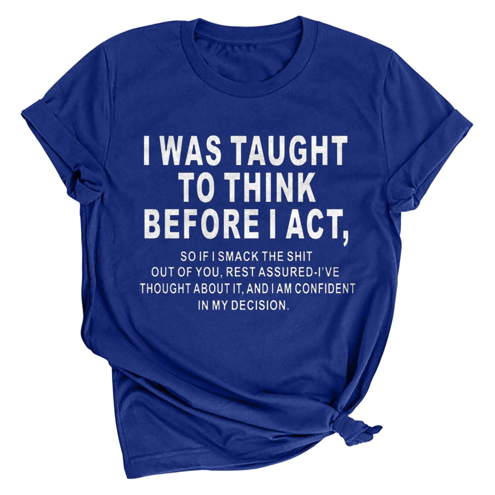 Funny Saying Women's T-Shirts - Cute Summer Short Sleeve Round Neck Tee with Letter Print | Perfect for Casual Wear, Beach Outings & Girls Night Out