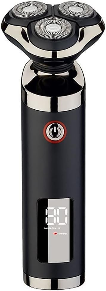 Men's Electric Razor with Digital Display - USB Rechargeable Waterproof Body & Beard Trimmer for Smooth Shaving - Perfect for Travel, Gym & Daily Grooming Routine