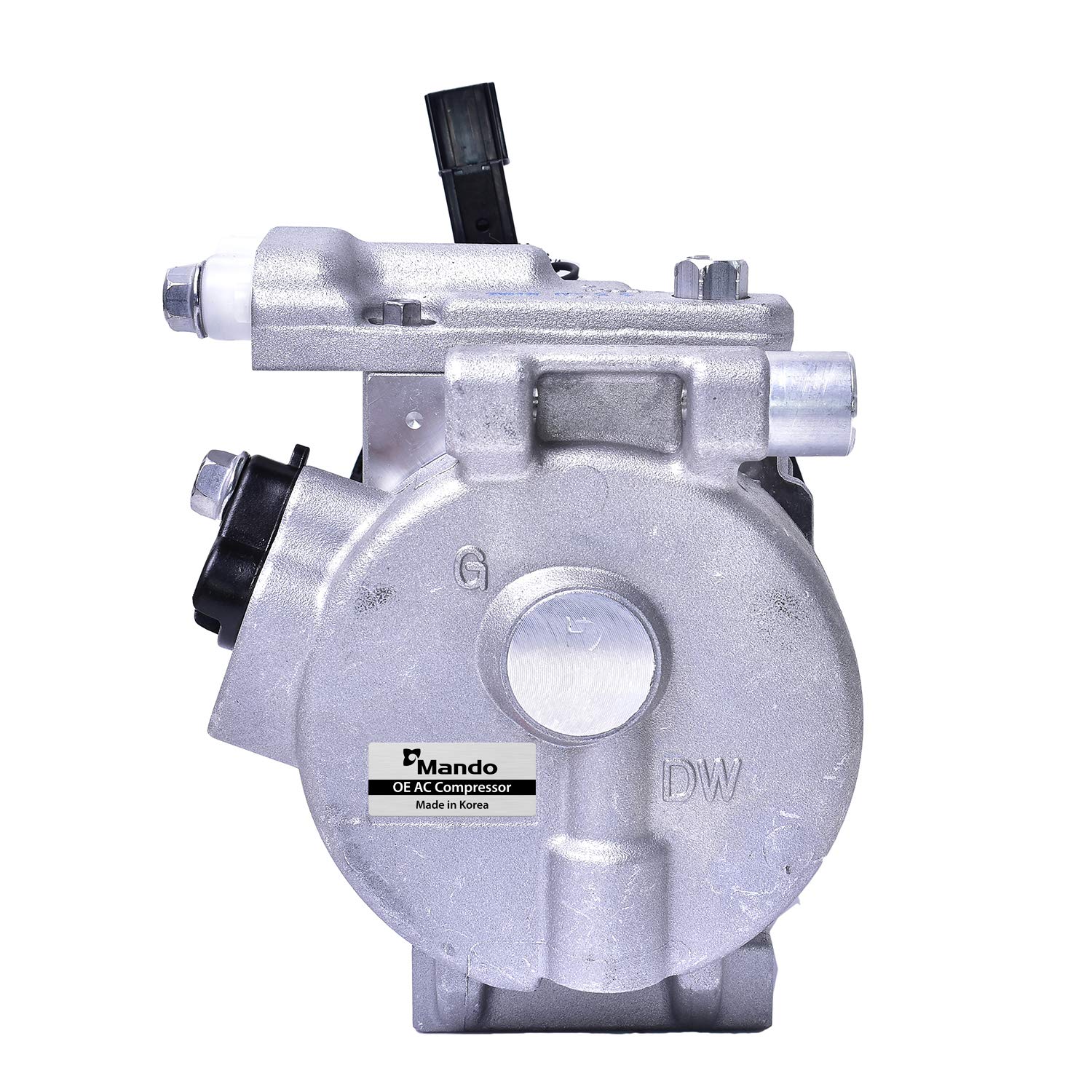 Original Equipment Mando 10A1045 AC Compressor with Clutch - Pre-filled Oil | Compatible with Select Car Models | Perfect for AC System Repair & Replacement