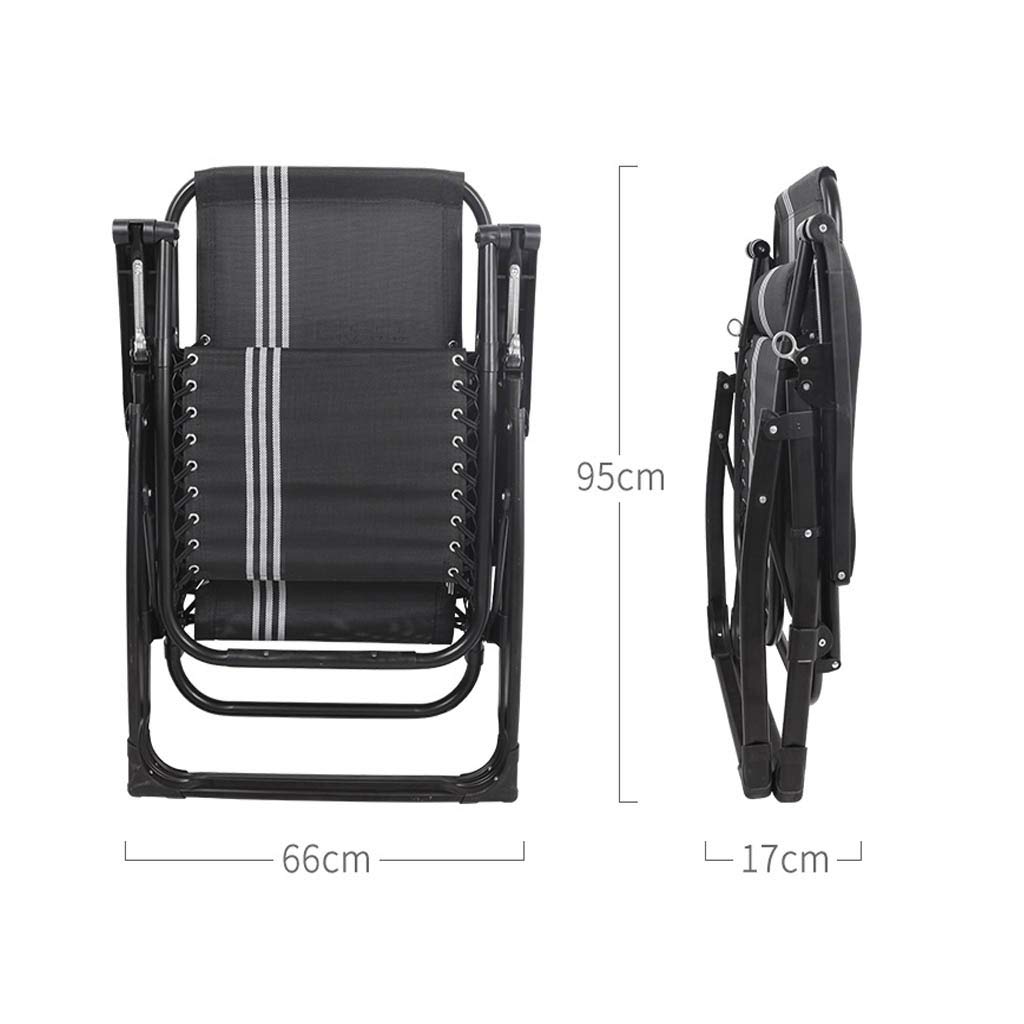 Premium Folding Sun Lounger Chair - Breathable Fabric & Sturdy Iron Alloy Frame - Perfect for Beach, Poolside, Patio, and Backyard Relaxation