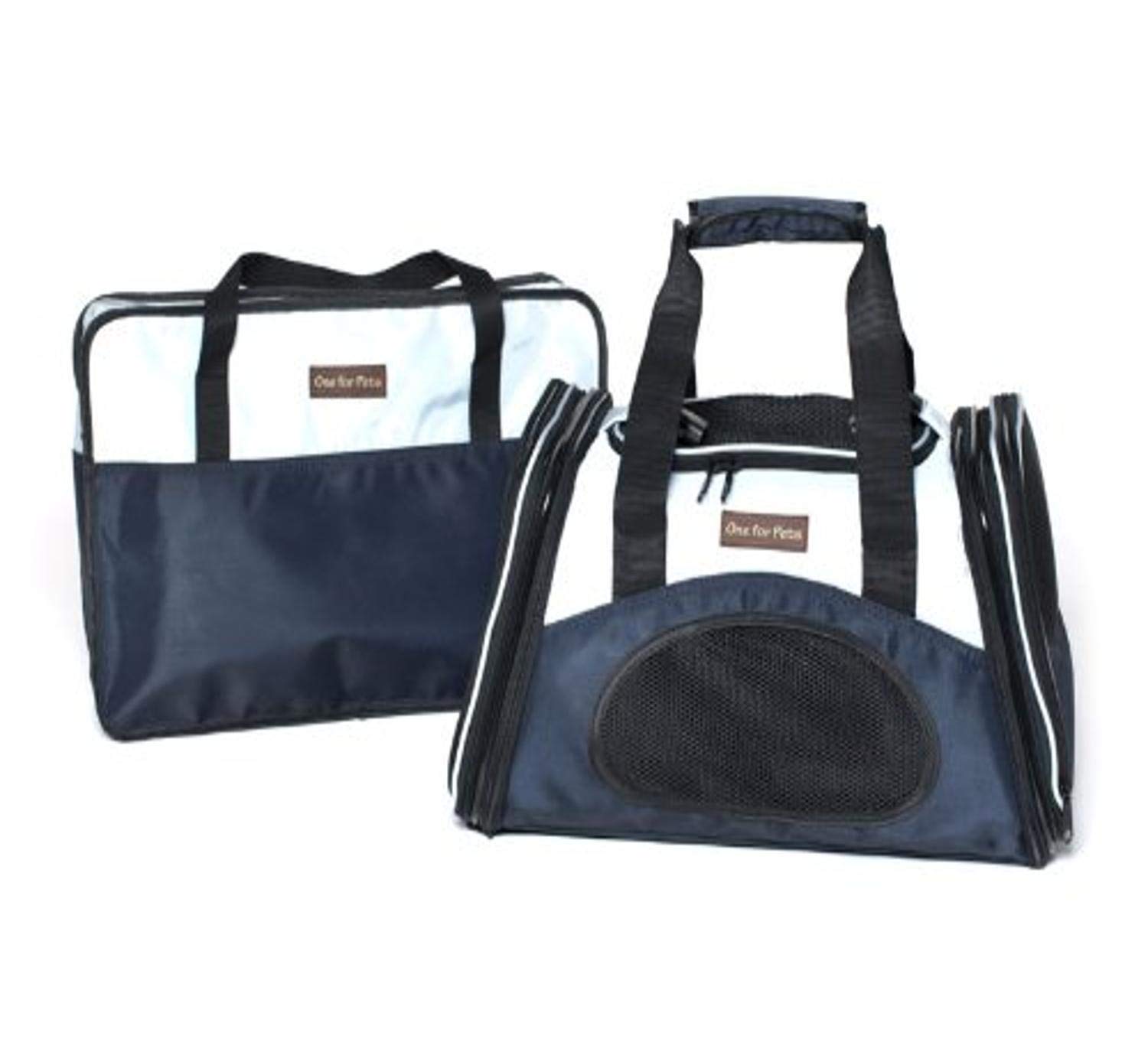 The One Bag Small Navy Pet Carrier - Lightweight & Comfortable for Cats & Small Dogs - Perfect for Travel, Vet Visits & Outdoor Adventures