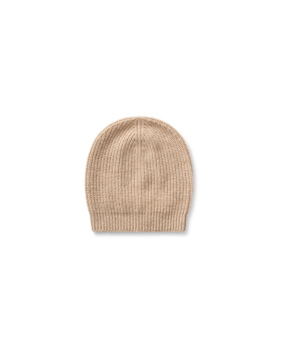 Premium Cashmere Beanie in Oatmeal - Soft Winter Hat for Men & Women - Perfect for Skiing, Hiking & Cold Weather Activities