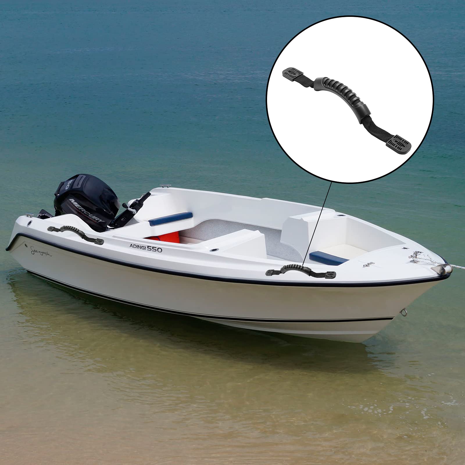Kayak Carry Handles - Durable Side Mount Replacement Handles with Plastic Buckle for Kayak Paddles, Tandem Kayaks, Canoes & Lifetime Kayaks | Perfect for Easy Transport & Storage of Watercraft Accessories