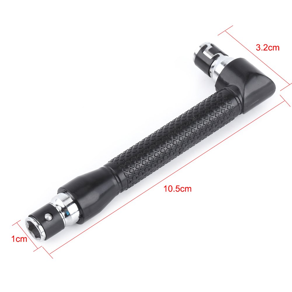 1/4 Inch Hex Socket Wrench Set - Double Head L Shape Wrench Driver for Screwdriver Bits | Torque Wrench & Angle Grinder Socket Tool for Woodworking, Construction & Technicians | Perfect for DIY Projects, Home Repairs & Professional Use