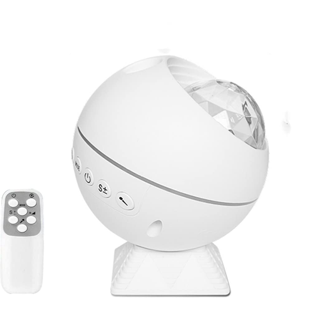 WDBBY Star Projector Light with Remote - Galaxy Moon Ocean Sky Projection Lamp for Bedroom, Kids Room, Nursery, Party Decor (White) - Create Stunning Night Light Effects for Relaxation & Ambiance