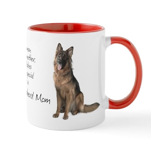 White/Red Inside - Shepherd Mom Mugs