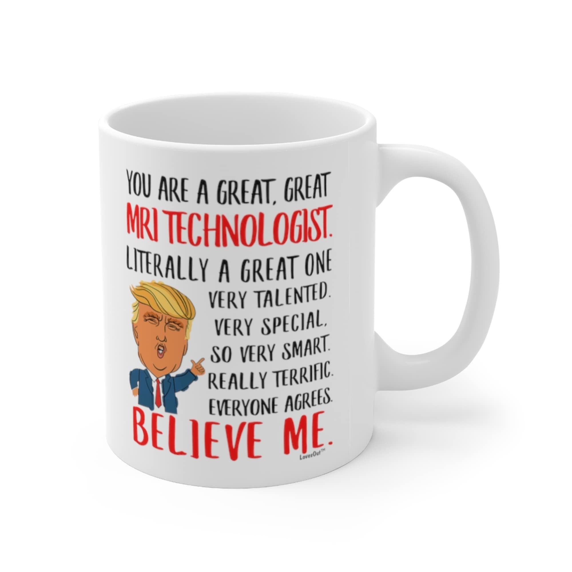 Funny MRI Technologist Gifts - 11oz White Coffee Mug for Coworkers, Birthday & Christmas 2024 - Perfect for Radiology Humor at Work or Medical Office Gag Gifts