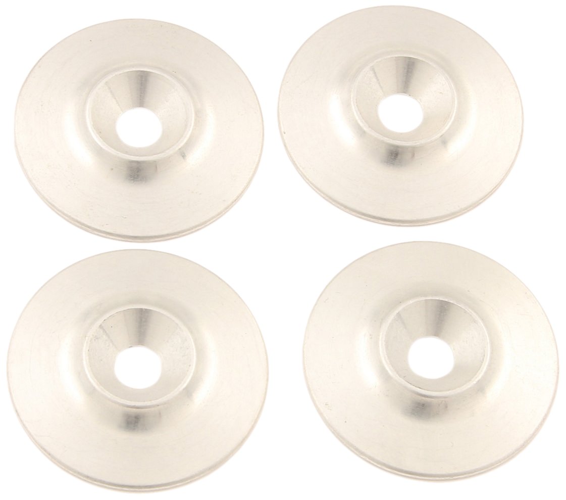 Joes Racing 12080 Spoiler Support Washer - Pack of 4 - High Performance Aluminum Washers for Race Car Spoilers & Wings - Perfect for Track Racing, Drifting & Automotive Modifications