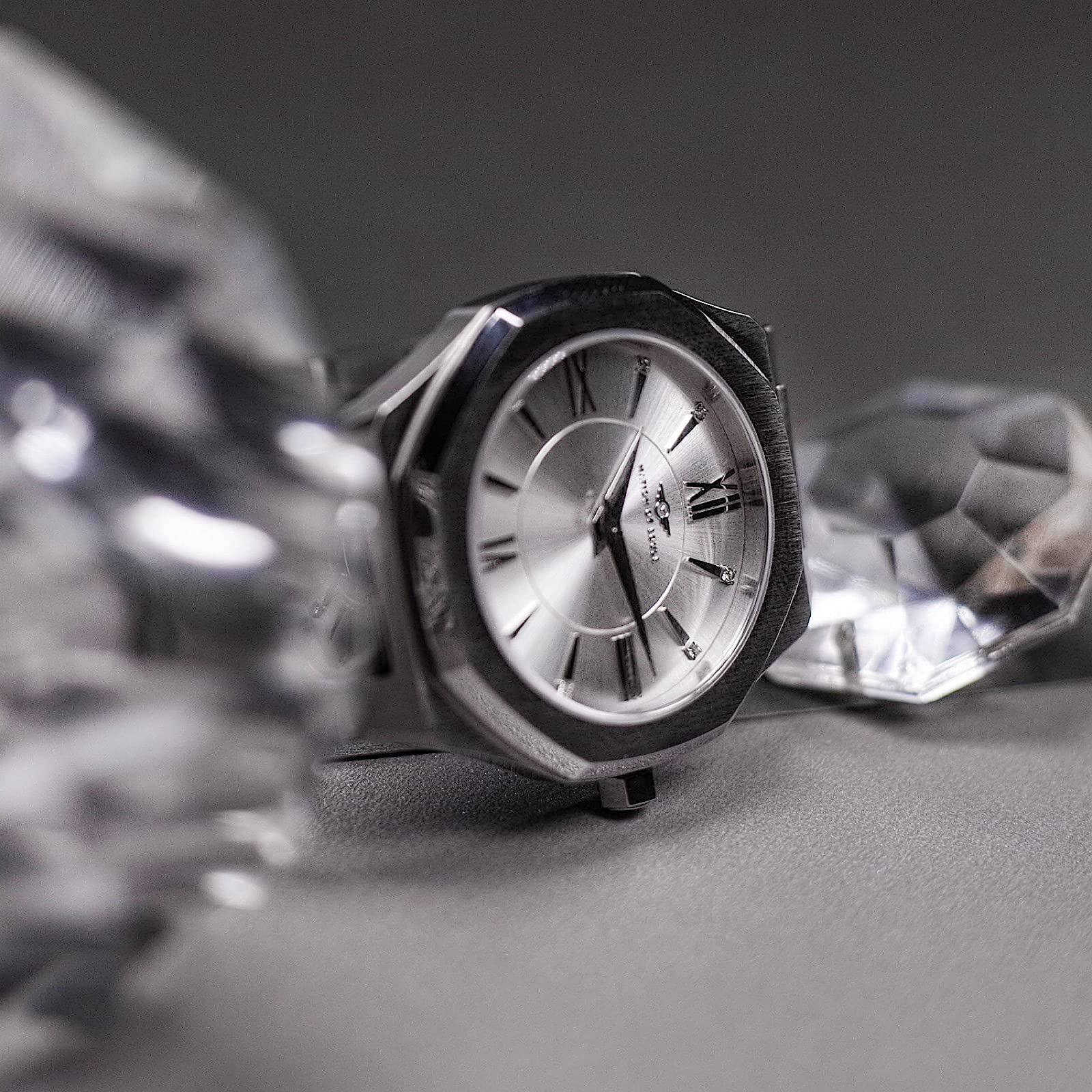 Nation of Souls Livia Collection - Premium Men's Octagonal Stainless Steel Watch with Sunray Dial, 20mm Straps, Japanese Miyota Quartz Movement & Sapphire Crystal - Water Resistant Analog Watch for Business, Casual & Formal Occasions