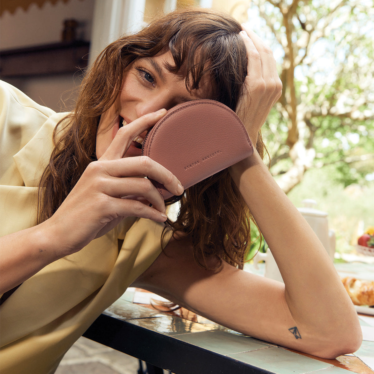 Lucid Wallet for Women - Slim RFID Blocking Leather Wallet in Dusty Rose | Perfect for Everyday Use, Travel & Gift Giving