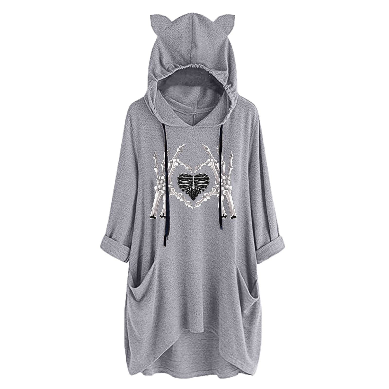 Oversized Sweatshirt for Women - Cute Casual Fleece Hoodie with Print | Cozy Long Sleeve Pullover for Lounge, Streetwear & Winter Outfits
